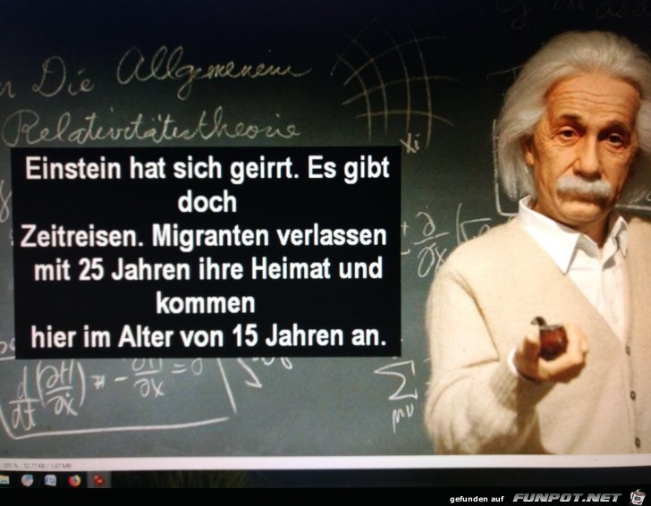 Einstein hat sich...
