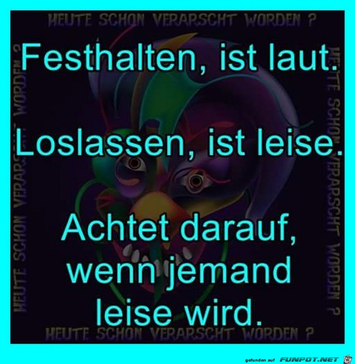Laut oder leise Laut oder leise