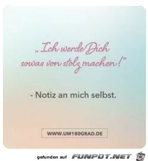 Notiz an mich selbst Notiz an mich selbst