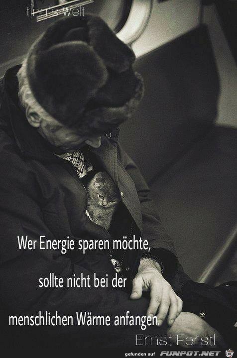 Wer Energie sparen moechte