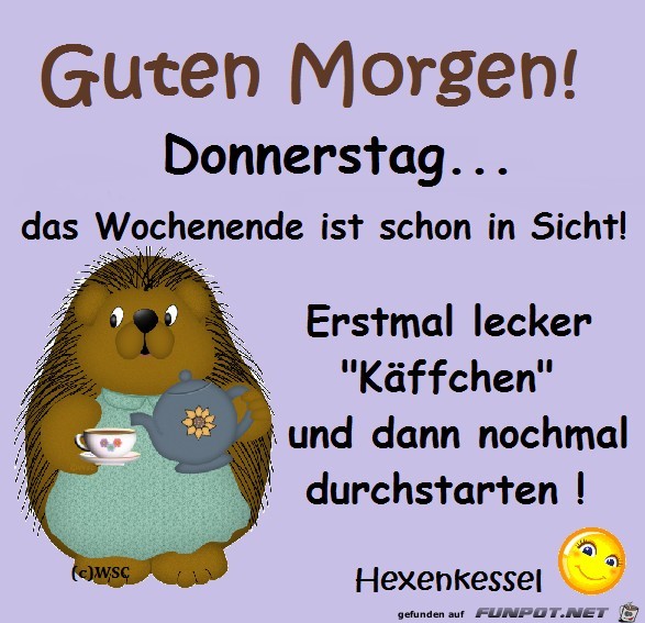 Lustige Guten Morgen Spruche Donnerstag