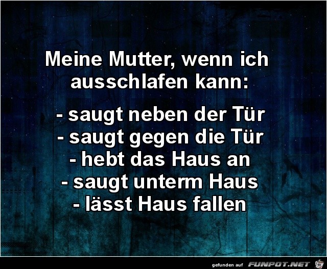 Meine Mutter saugt Meine Mutter saugt