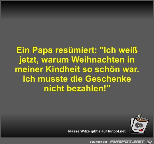 Ein Papa resmiert