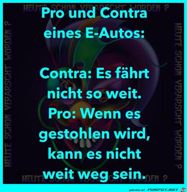 Pro und Contra der Elektro-Autos Pro und Contra der Elektro-Autos