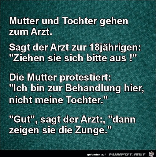 Mutter und Tochter beim Arzt...... Mutter und Tochter beim Arzt......