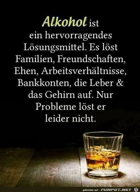 Alkohol ist.......