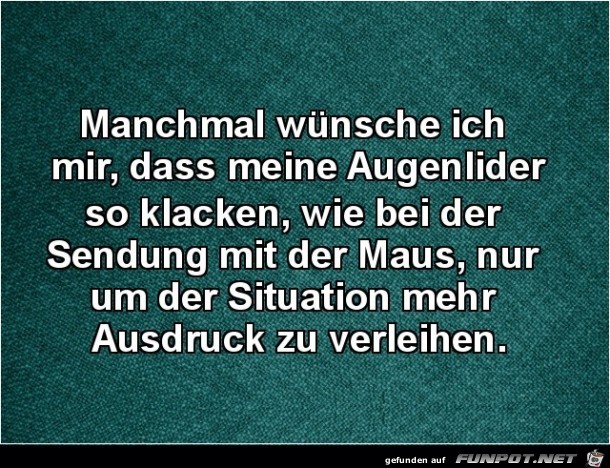 Klackende Augenlider Klackende Augenlider