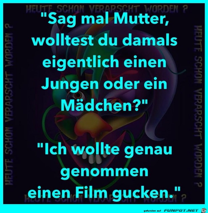 Junge oder Mädchen Junge oder Mädchen