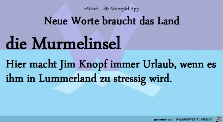 Neue-Worte-Murmelinsel Neue-Worte-Murmelinsel