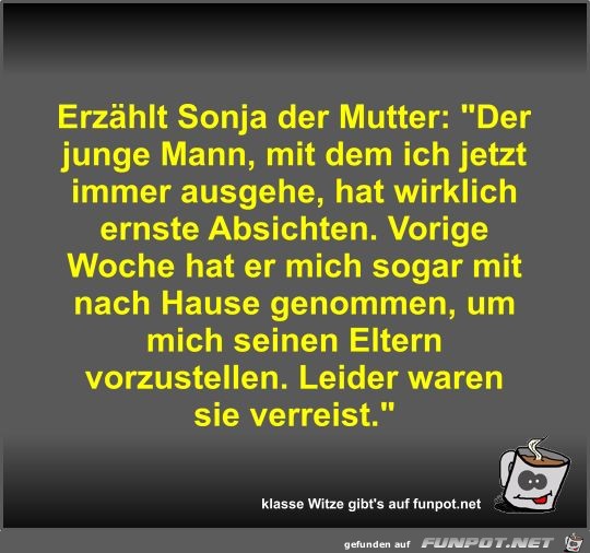 Erzhlt Sonja der Mutter