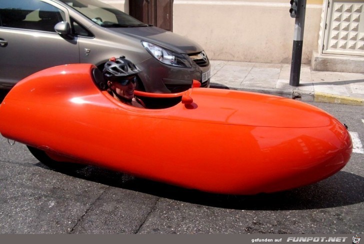 Pedalo-Auto ... mit Muskelantrieb