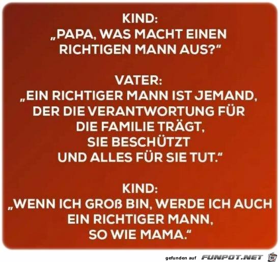 Was macht einen richtigen Mann aus Was macht einen richtigen Mann aus