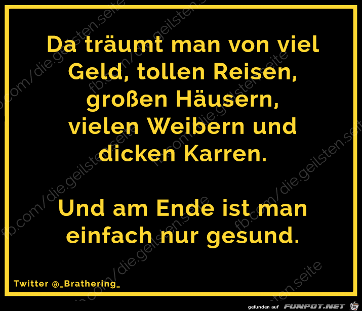 die geilsten nur gesund