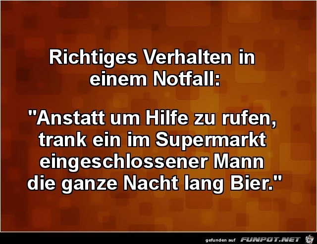 richtiges Verhalten m Notfall richtiges Verhalten m Notfall