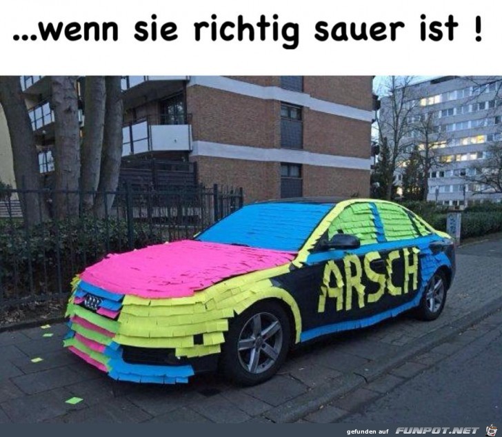 Da ist wohl jemand sauer