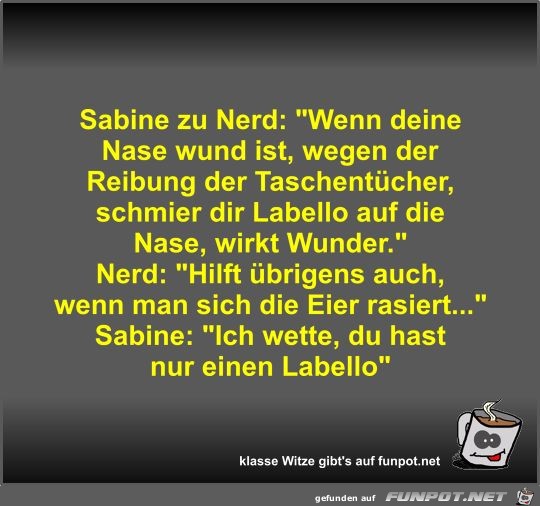 Sabine zu Nerd Sabine zu Nerd