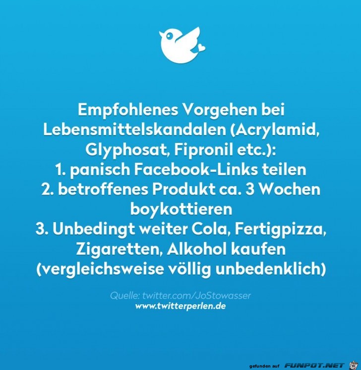 Vorgehen beim Lebensmittelskandal Vorgehen beim Lebensmittelskandal