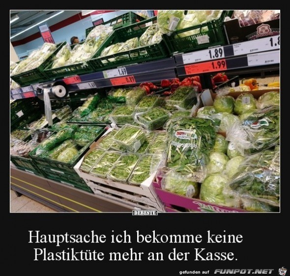 Keine Plastiktte mehr