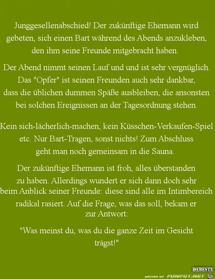 Junggesellenabschied....... Junggesellenabschied.......