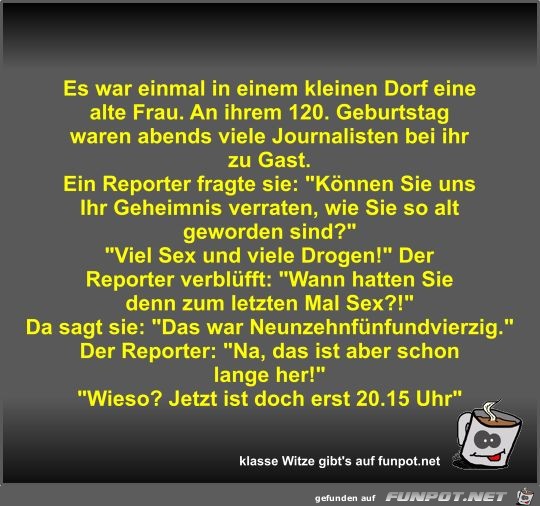 Es war einmal in einem kleinen Dorf eine alte Frau Es war einmal in einem kleinen Dorf eine alte Frau