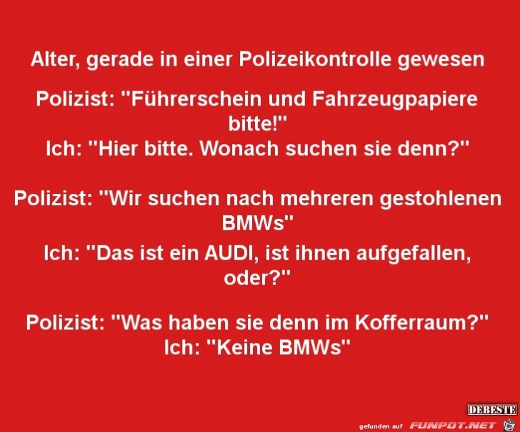 Polizeikontrolle......