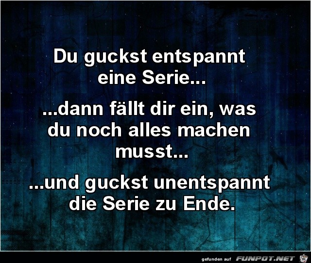 Entspannt Entspannt