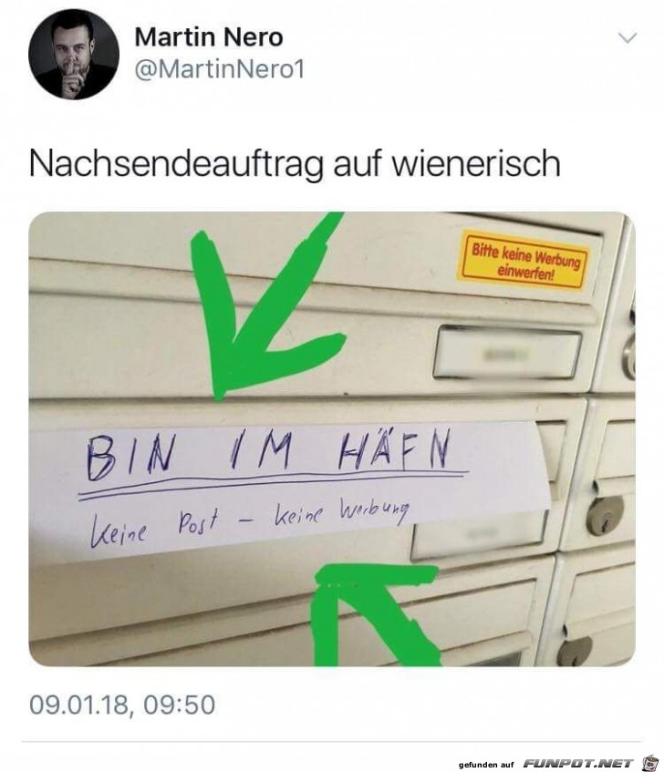 Nachsendeauftrag