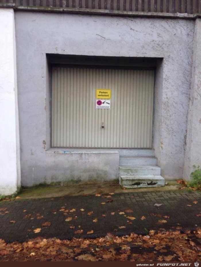 Garage mit Treppe