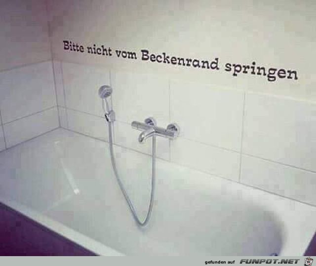 Warnhinweis Badezimmer