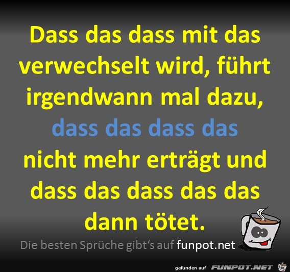 Das dass Das dass