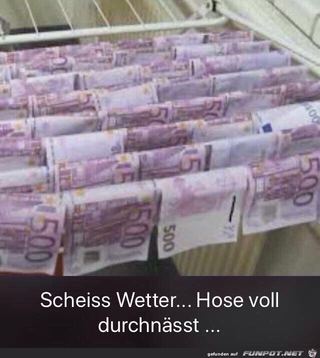 nasses Geld