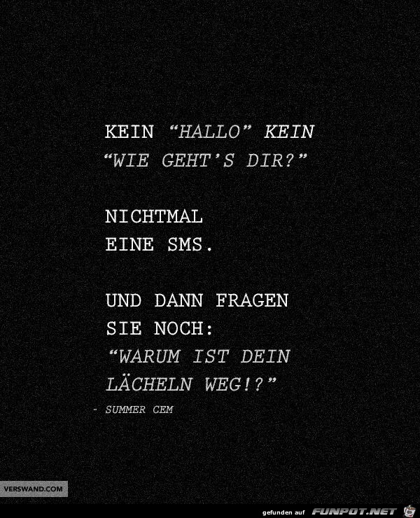 kein HALLO,........