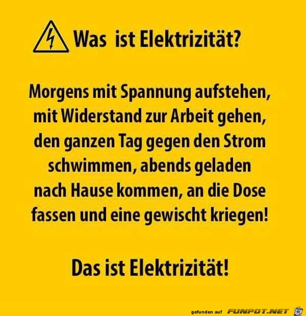 Elektrizität Elektrizität