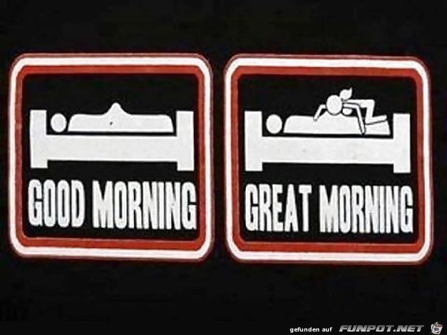 Ein guter Morgen für Männer Ein guter Morgen für Männer