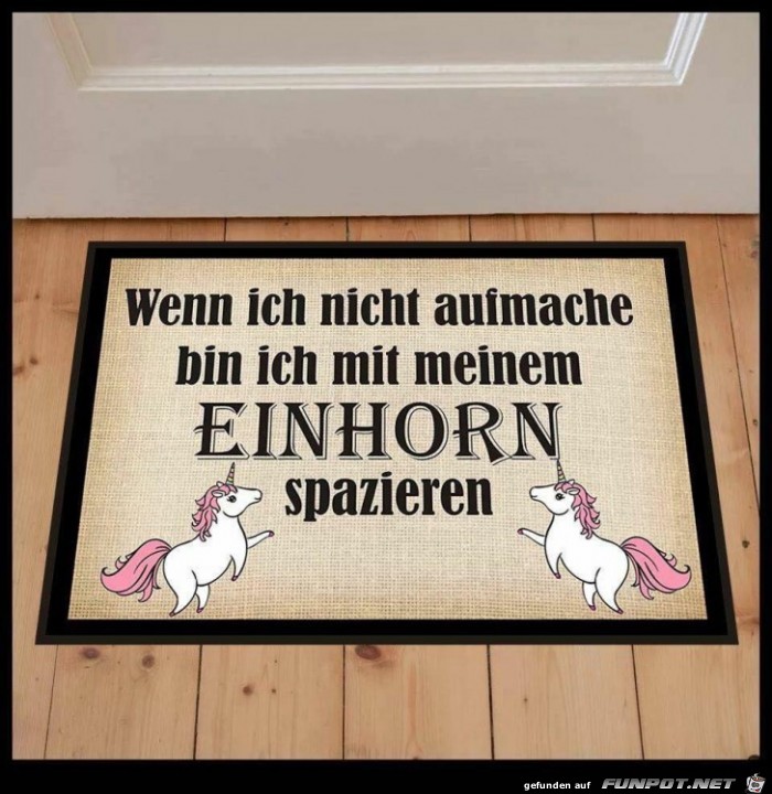 Einhorn-Fußmatte Einhorn-Fußmatte