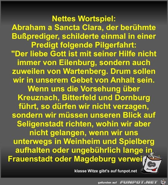 Nettes Wortspiel Nettes Wortspiel
