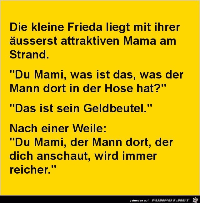 die kleine Frieda mit ihrer Mama......