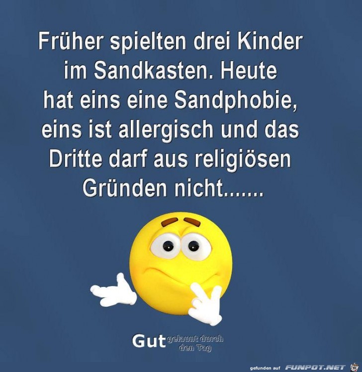 Frueher spielten drei Kinder