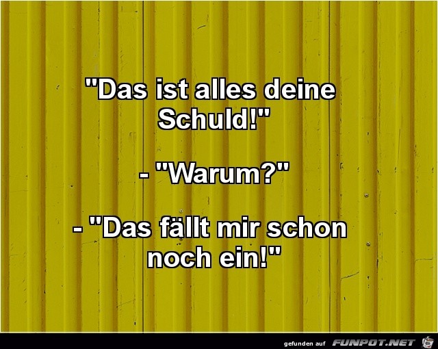 Deine Schuld