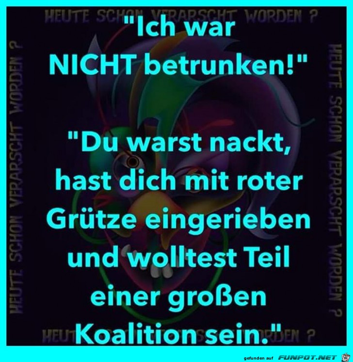 Nicht betrunken