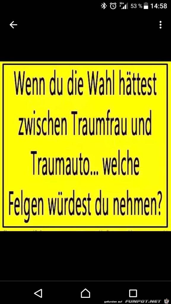 Traumfrau vs Traumauto