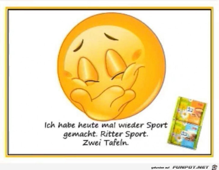 Mal wieder Sport gemacht