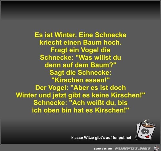 Es ist Winter