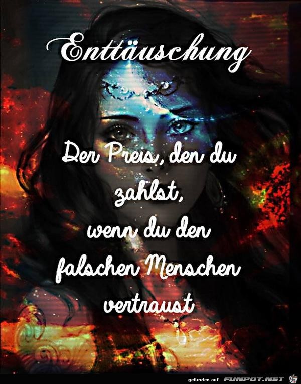 Enttuschung........