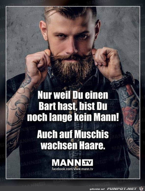 Nur weil du einen Bart hast ... Nur weil du einen Bart hast ...