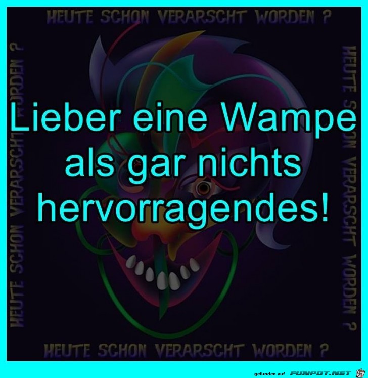 Eine Wampe