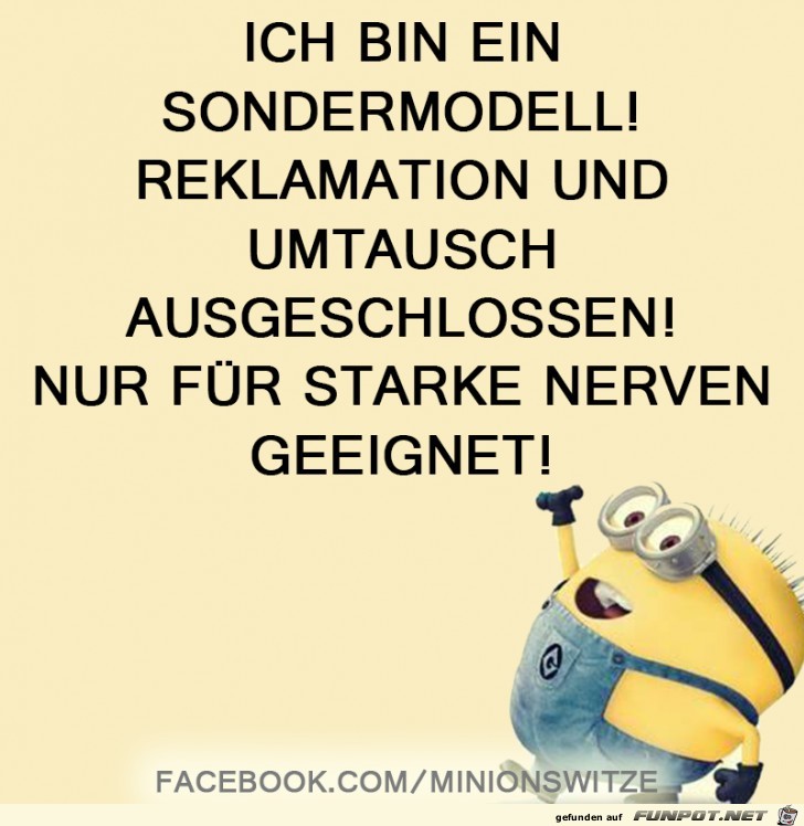 Bin ein Sondermodell Bin ein Sondermodell