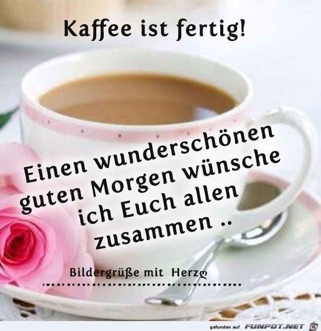 Kaffee ist fertig Kaffee ist fertig