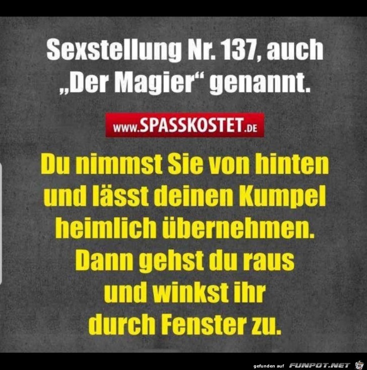 Sexstellung Nr. 137 Sexstellung Nr. 137