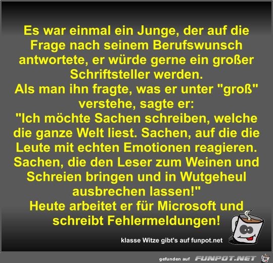 Es war einmal ein Junge Es war einmal ein Junge
